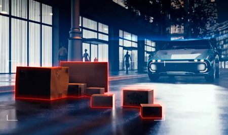 Box clever: ams Osram’s lidar 5-junction application.