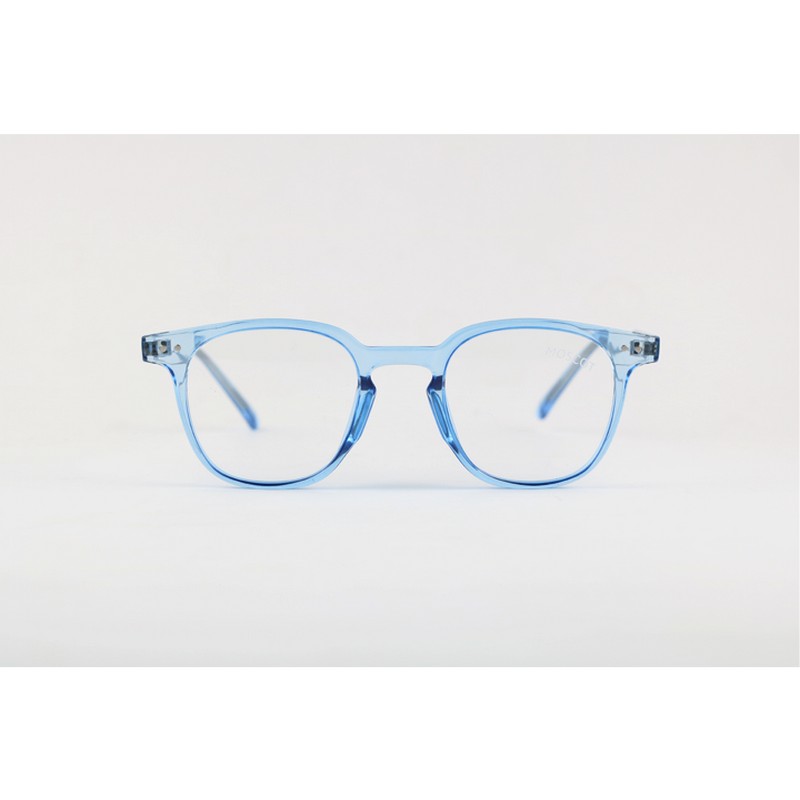 Moscot Blue Translucent Acetate Square Eyewear Get Me